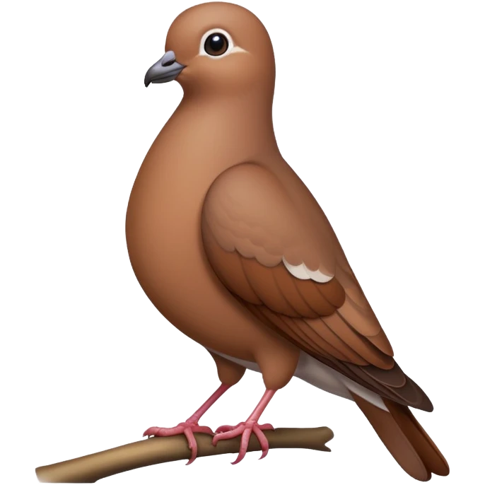 Brown dove emoji