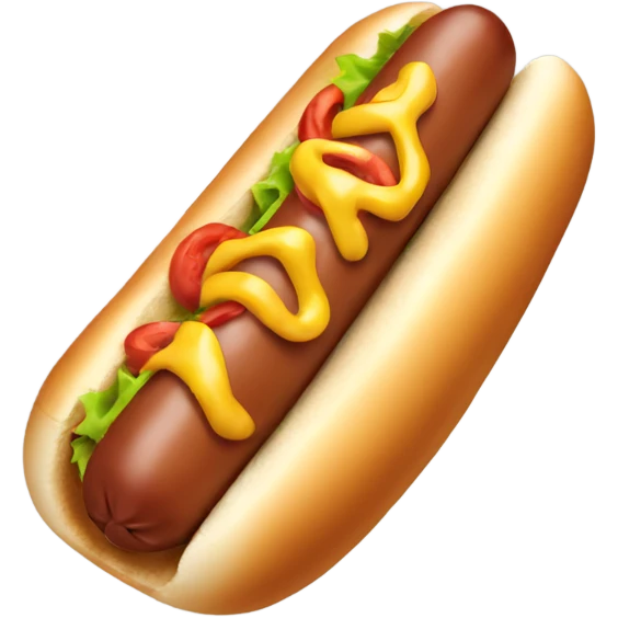 Hot dog emoji