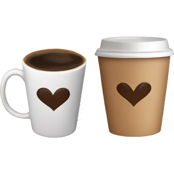 Love with coffee emoji  emoji