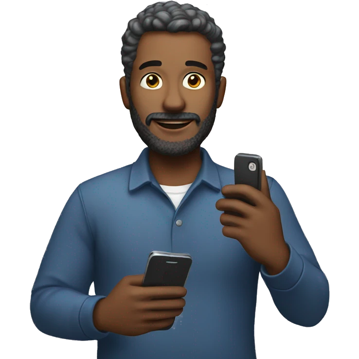 Man with phone  emoji