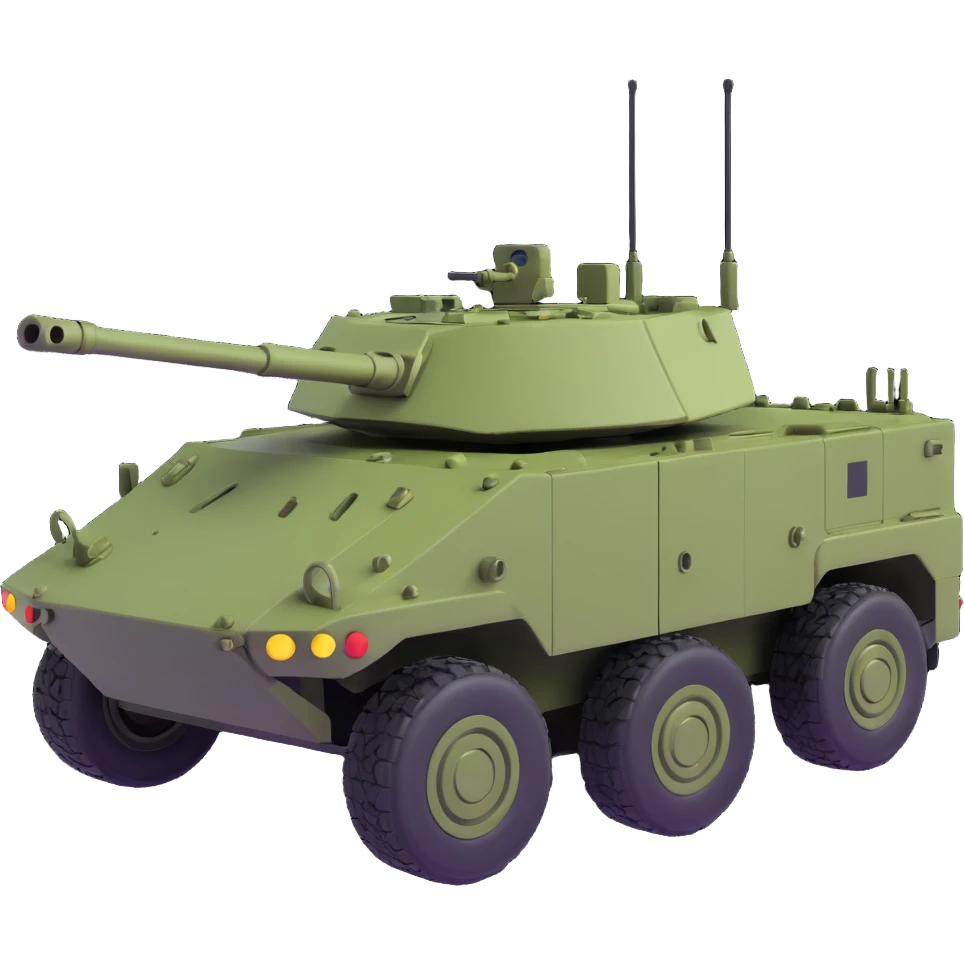 detailed Type 90 armored vehicle emoji
