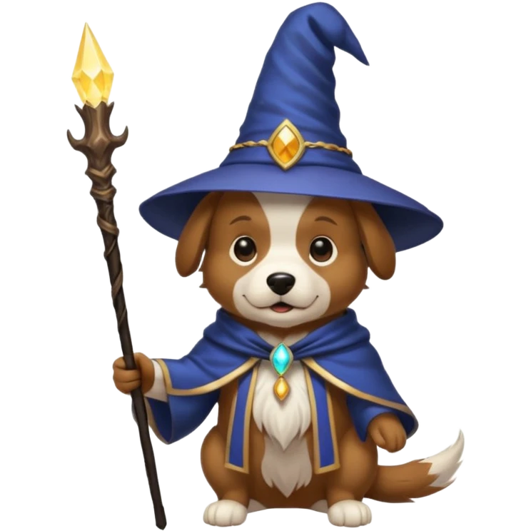 Dog wizard emoji