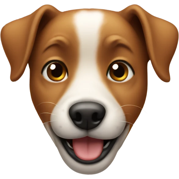 Dog winking  emoji