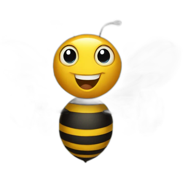 bee with dumbbell emoji