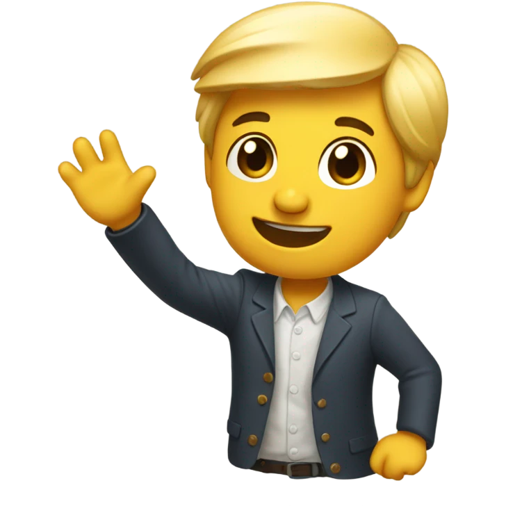 Aprill waving emoji