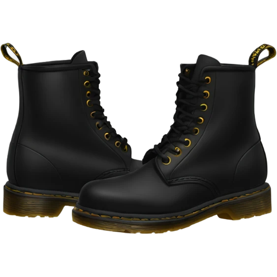 Black Doc Martens emoji