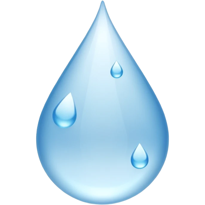 The drops is White  emoji