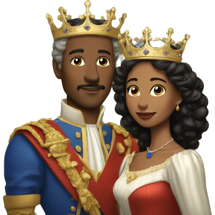 King and Queen of France emoji