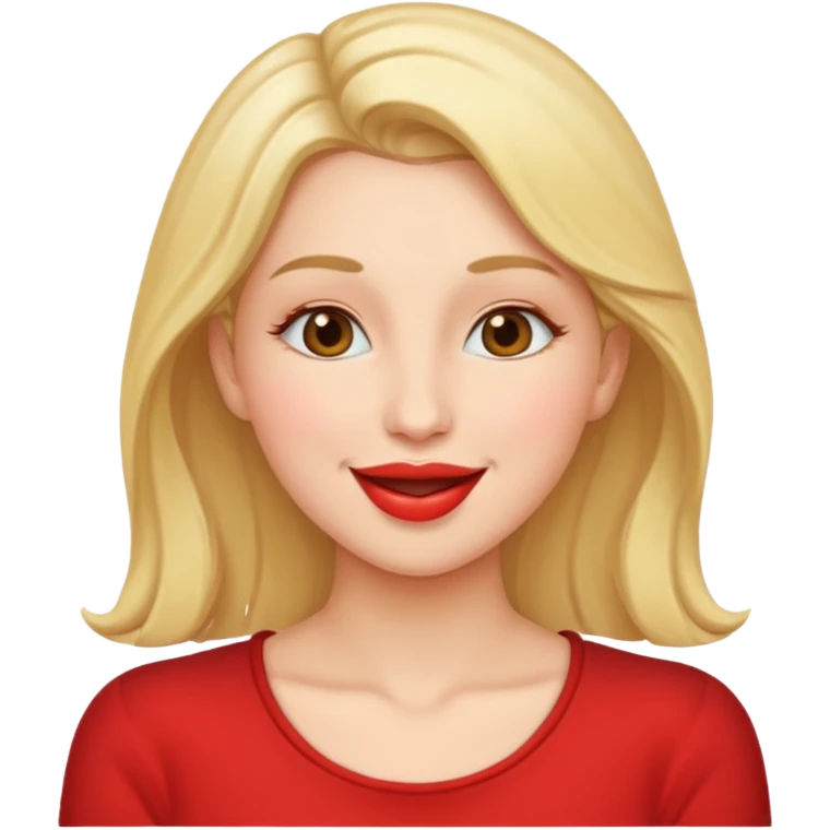 Woman kissing the air  emoji