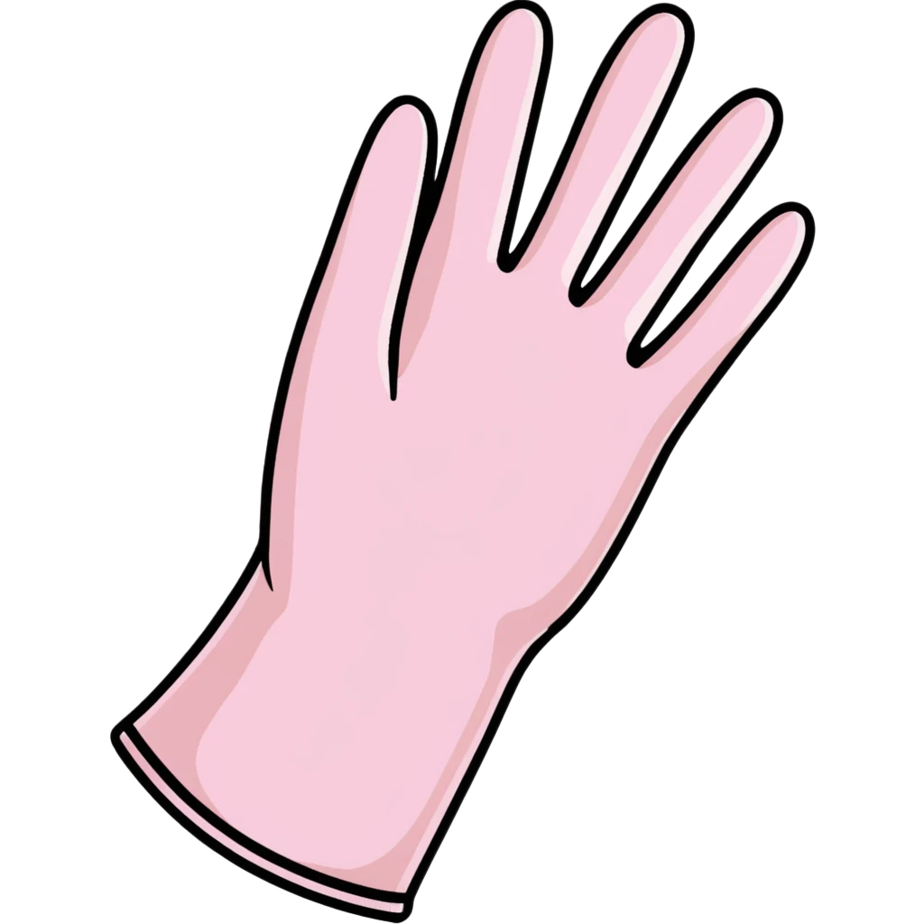 light pink latex gloves emoji