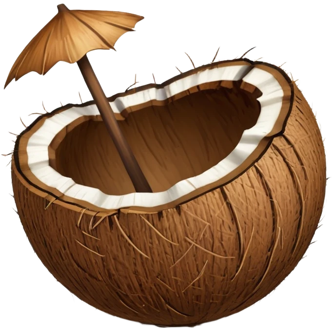 coconut with shall emoji