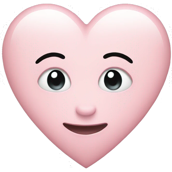 Light pink heart emoji