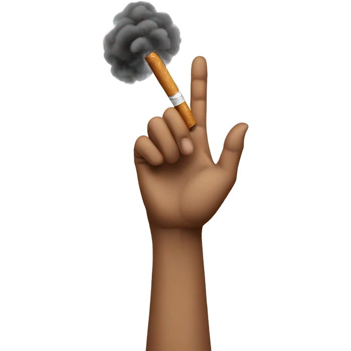 Smoking a cigarette emoji