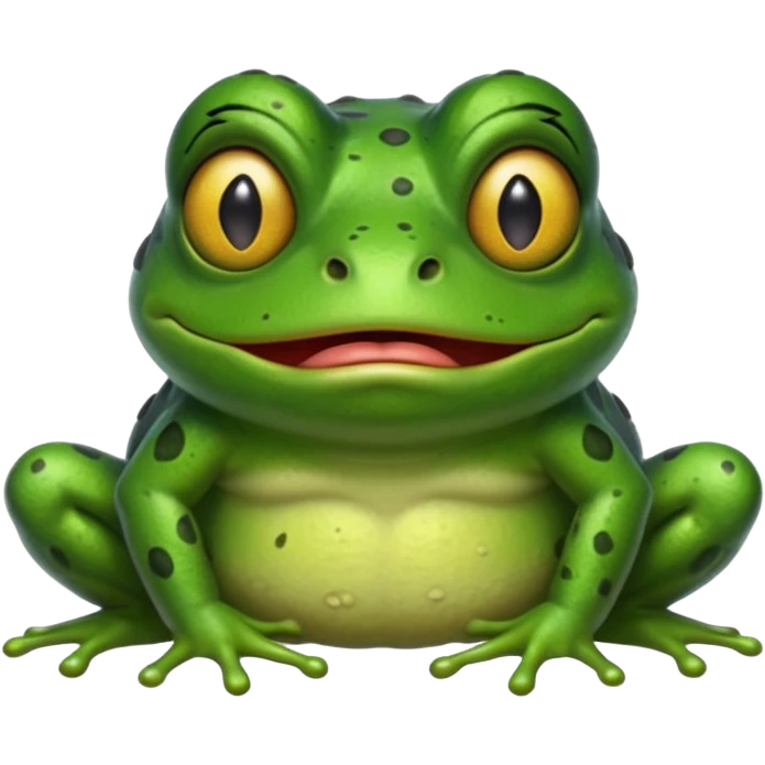 frog with troll face emoji