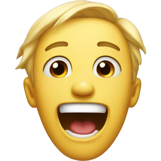 Laughing loud but also crying underneath emoji