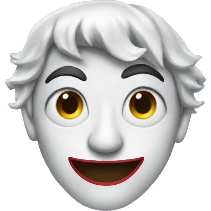 half joker half human face emoji