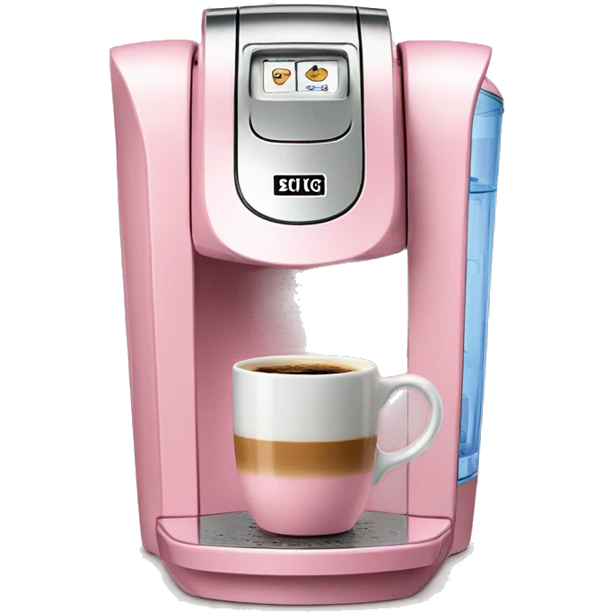 Baby pink keurig coffee maker  emoji