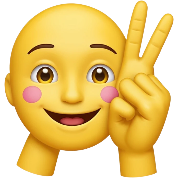 Classic emoji holding two fingers he just kissed into the air emoji