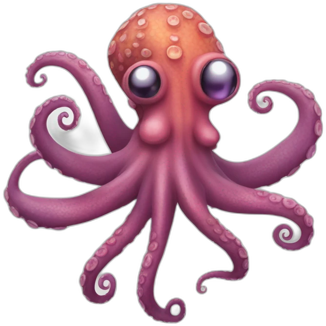 an hybrid "octopus and cameleon" emoji