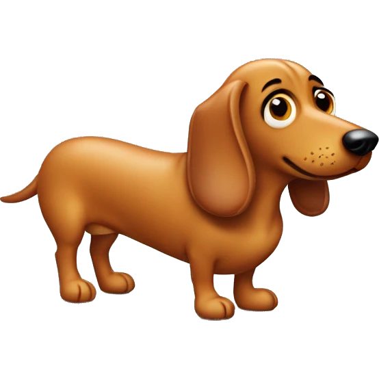 Wiener dog in hot dog costume  emoji