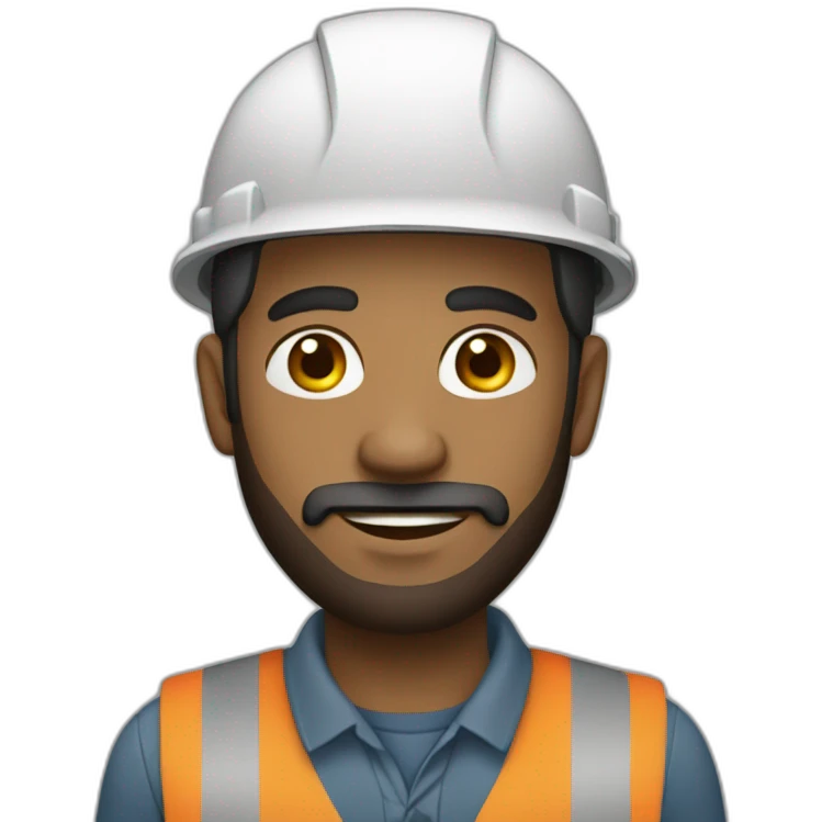 Guyanese male engineer with short beard emoji