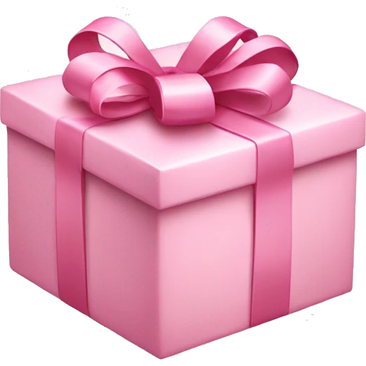 Light pink present emoji