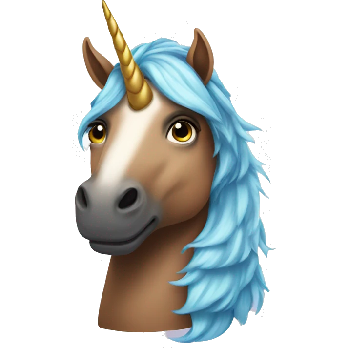 Cool unicorn emoji