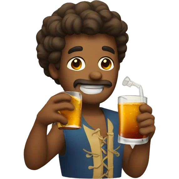 drinking rum emoji