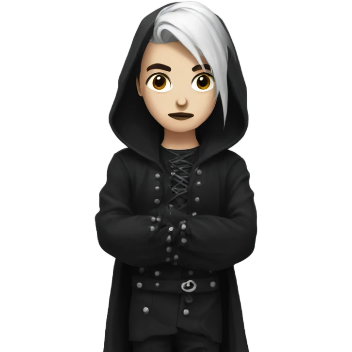 Goth shrug  emoji