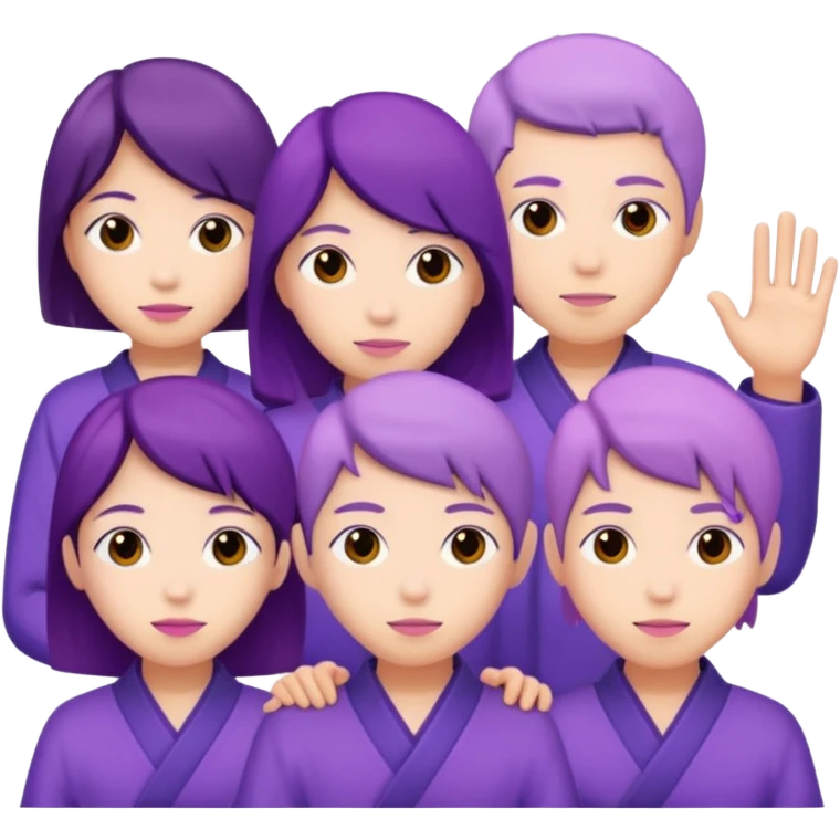 purple people group japan emoji