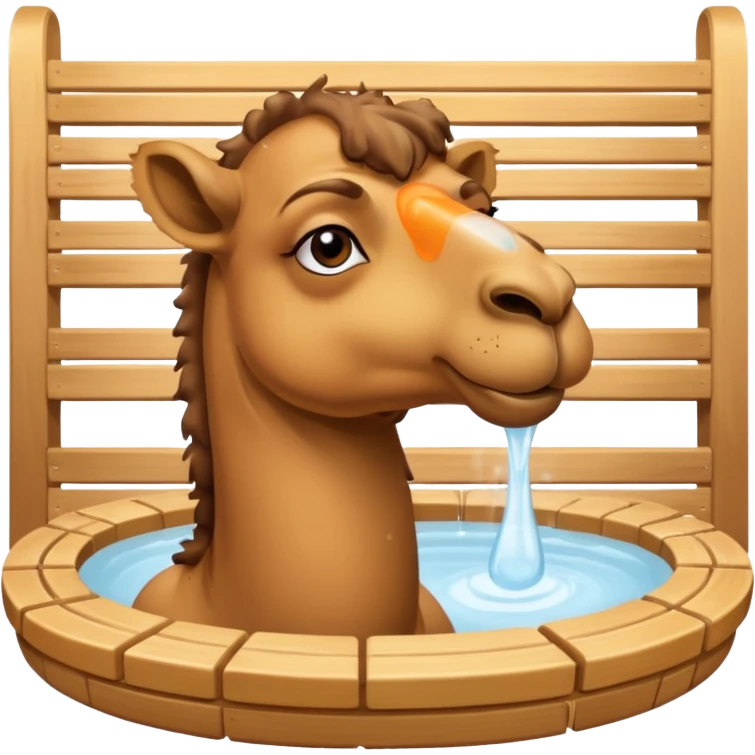 Camel in sauna emoji