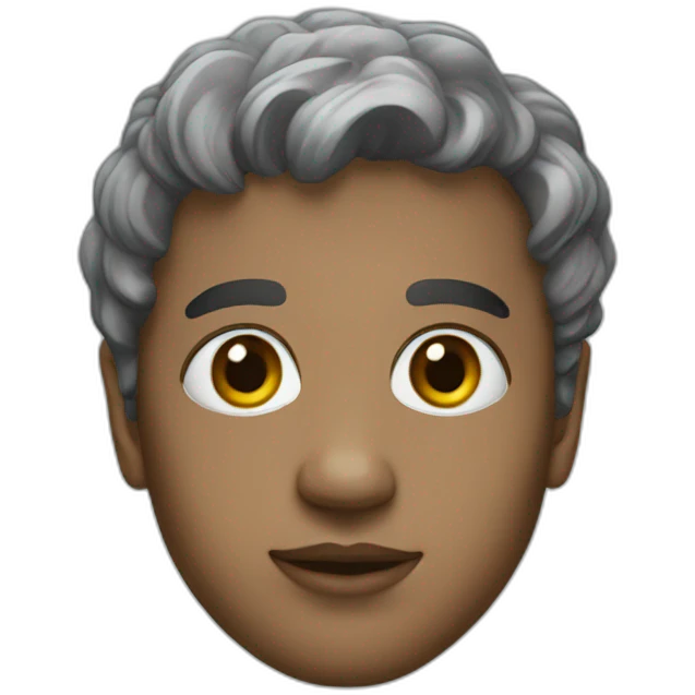 portrait of AI emoji
