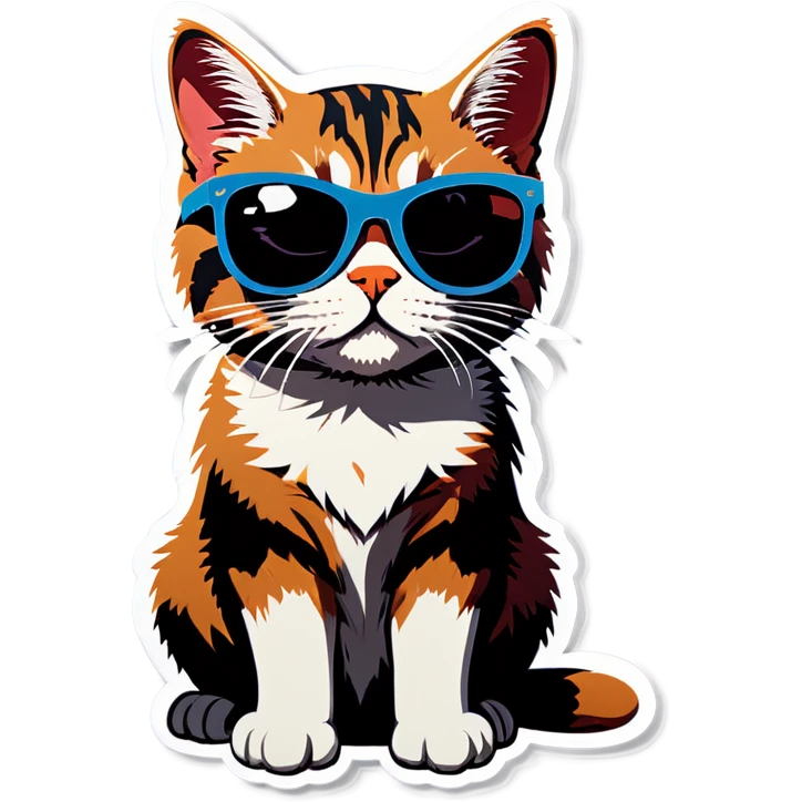 Cat with sunglasses emoji
