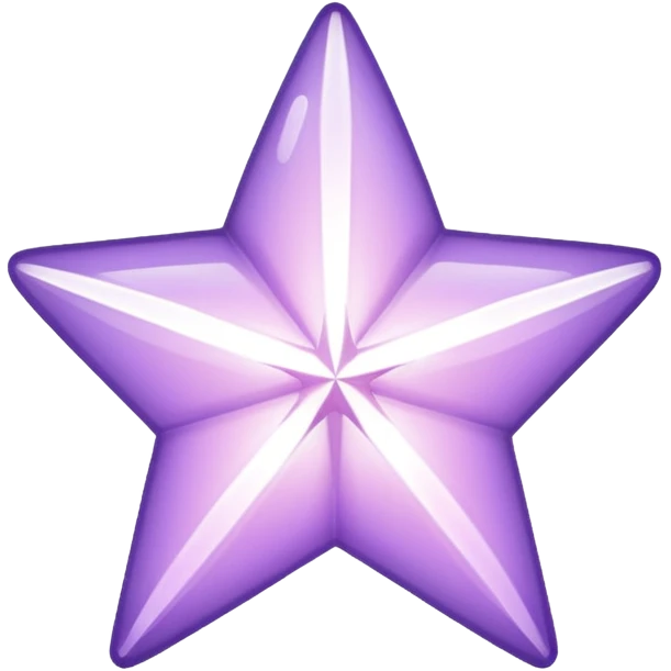 light lilac star, sparkling emoji