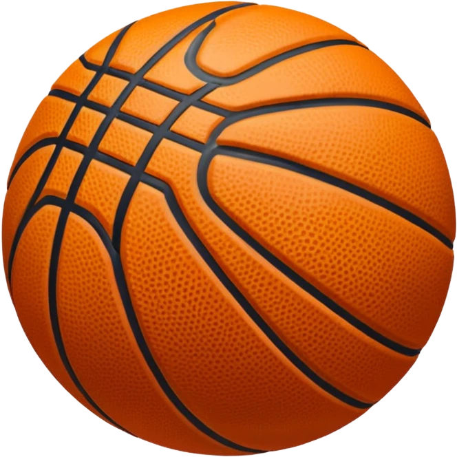 Basketball glowing  emoji
