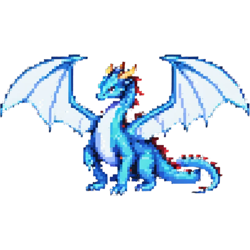 majestic fantasy dragon with wings emoji