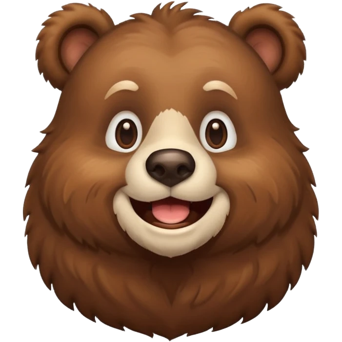 Happy bear emoji