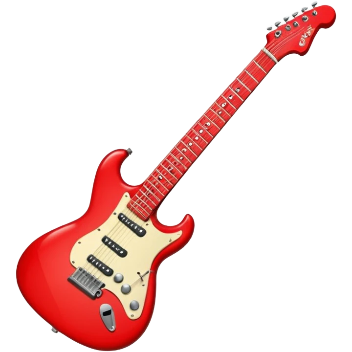 red guitar emoji