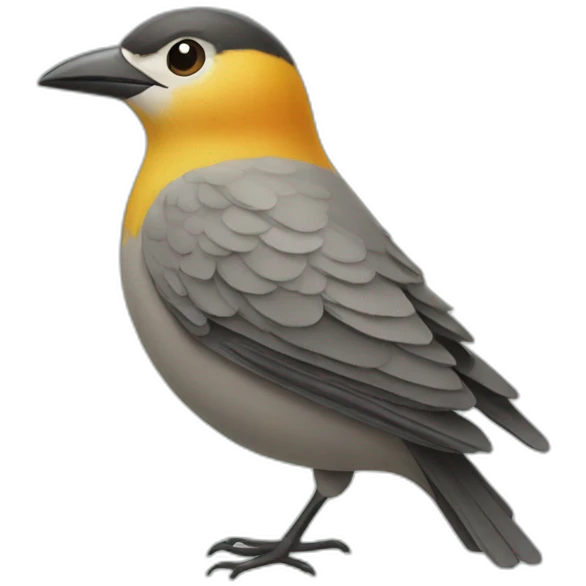 bird wearing a coat emoji