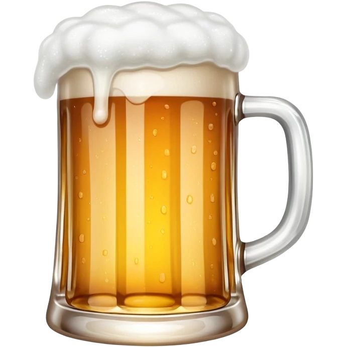beer mug with foam emoji