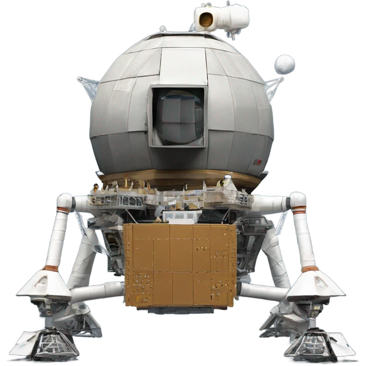 Apollo 11 lunar module front emoji