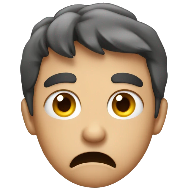Irritated face, mad emoji