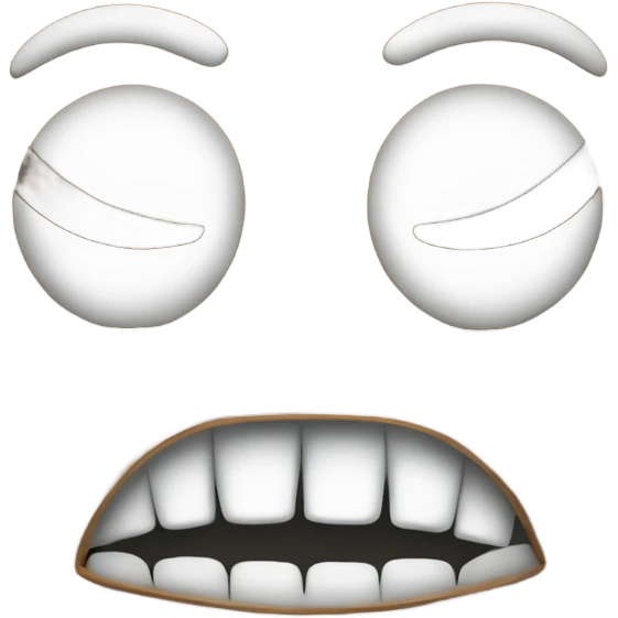 wood face stroke emoji