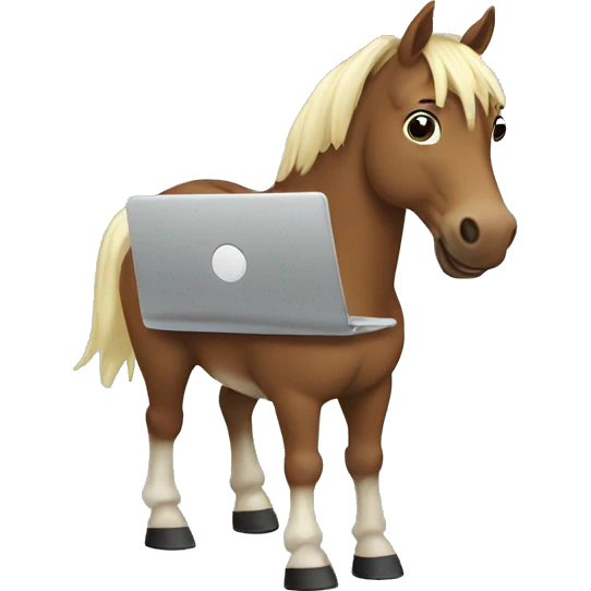 horse with a laptop emoji