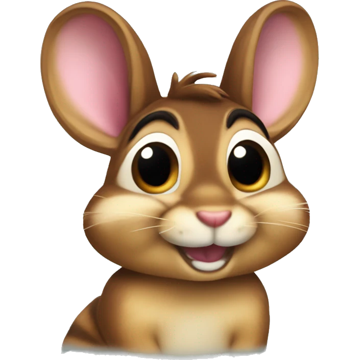 Chipmunk with bunnt ears emoji