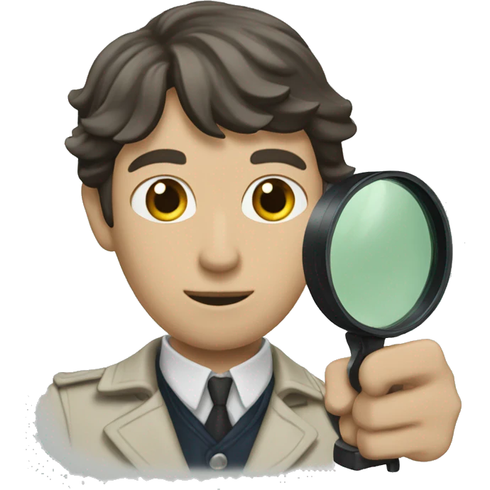 sherlok holms with loupe emoji