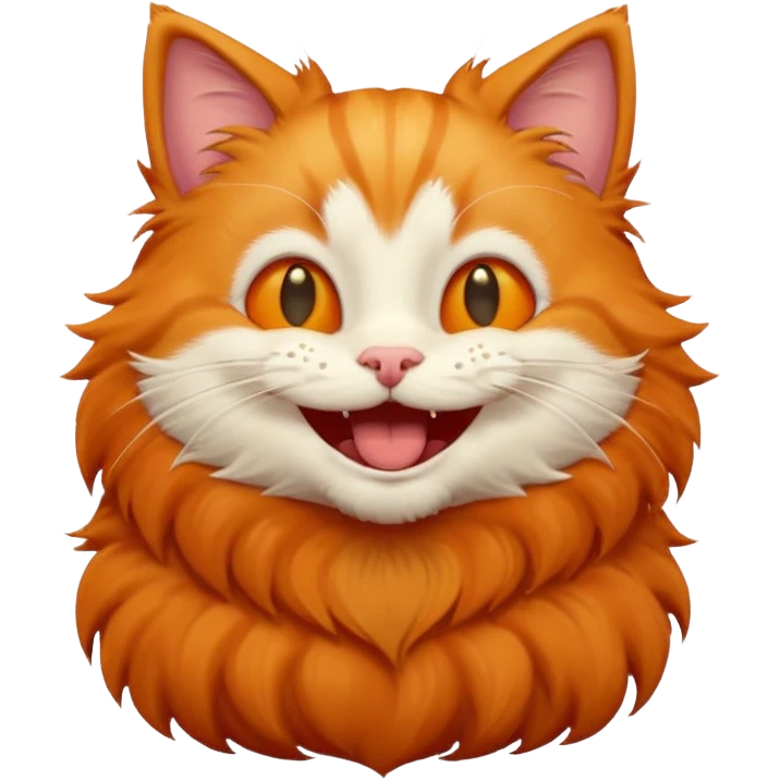 یه گربه در حال خنده باشه emoji