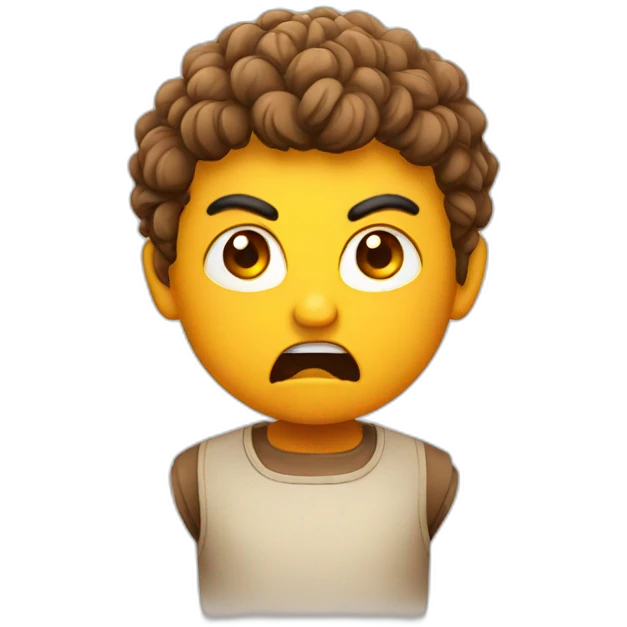 Laddu with anger  emoji