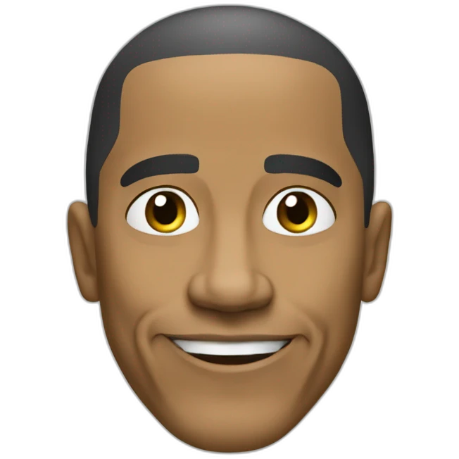 Recreate the ok cool with the Face of obama emoji