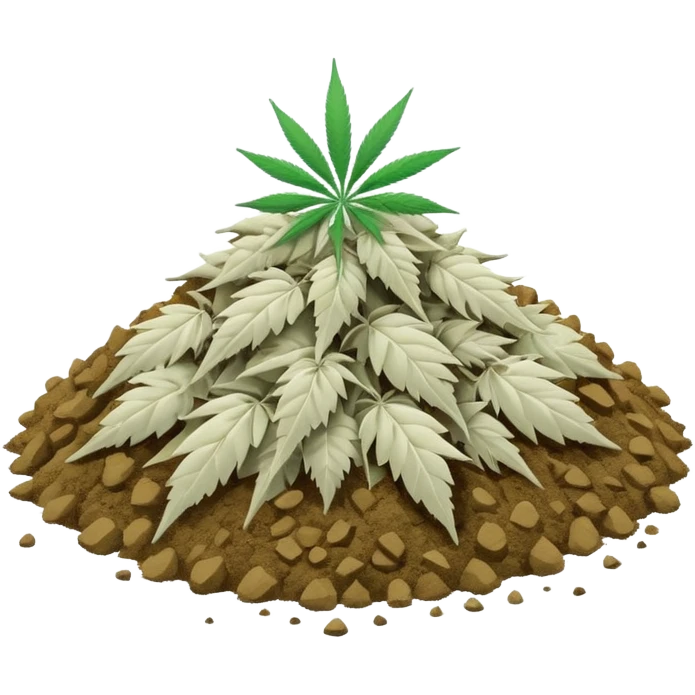 white color marijuana, no color emoji